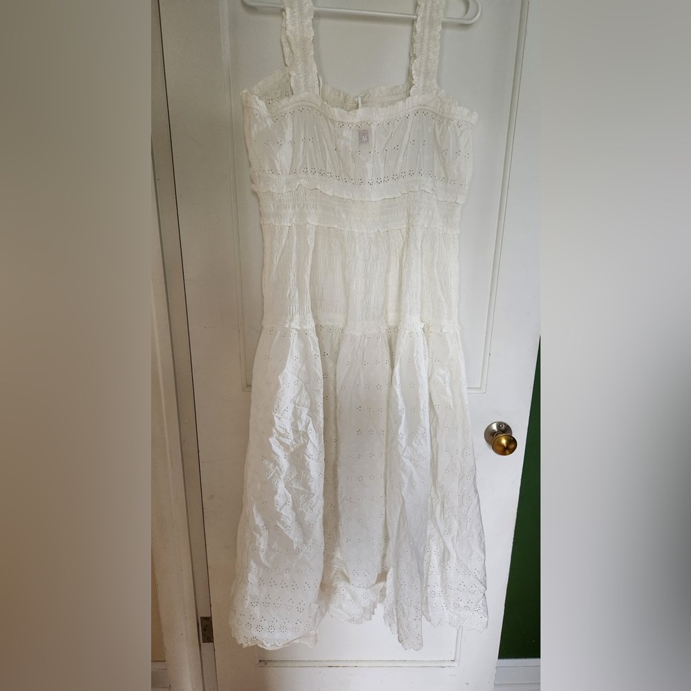 Gap x DOEN White Eyelet Maxi Dress XL - Picture 3 of 6